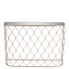 Console Filor cuivrée 32 x 110 cm H 78 cm