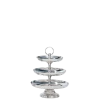 Coupe 3 étages argent H 47 cm, plateaux Ø 35, 30 et 26 cm