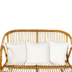 Coussin en toile écrue Vintage 40 x 40cm