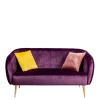Coussin Juliette velours jaune moutarde 40 x 40 cm