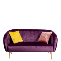 Coussin Juliette velours jaune moutarde 40 x 40 cm