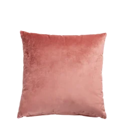 Coussin Juliette velours vieux rose 40 x 40 cm