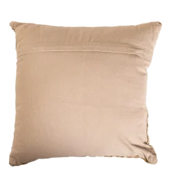 Coussin Onde velours beige 45 x 45 cm