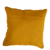 Coussin Onde velours moutarde 45 x 45 cm