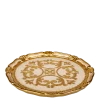 Dessous d'assiette Venezia blanc et doré Ø 32,5 cm