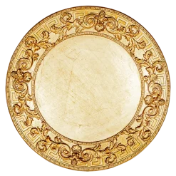 Dessous d'assiette Venezia doré Ø 33 cm