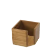 Distributeur de serviettes bambou 12 x 12 cm H 10 cm