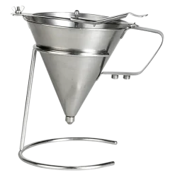 Entonnoir automatique en inox avec support