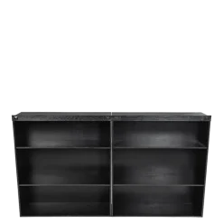 Etagère Cigare Club noir 36 x 101 cm H 113 cm