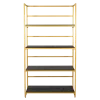 Etagère dorée et noire 40 x 100 cm H 180 cm