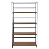 Etagère noire et bois 40 x 100 cm H 180 cm
