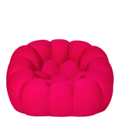 Fauteuil Bulle framboise 115 x 118 cm H 78 cm