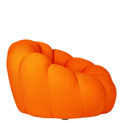 Fauteuil Bulle orange 115 x 118 cm H 78 cm