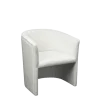 Fauteuil club Sim blanc 69 x 64 cm H 76 cm