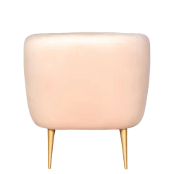 Fauteuil Juliette velours Nude M1 78 x 90 cm H 70 cm