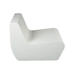 Fauteuil Lounge Pool blanc 76 x 90 cm H 68 cm
