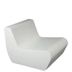 Fauteuil Lounge Pool blanc 76 x 90 cm H 68 cm