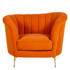 Fauteuil Soho velours 85 x 110 cm H 85 cm