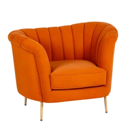 Fauteuil Soho velours 85 x 110 cm H 85 cm