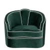 Fauteuil Valescure velours 93 x 94 cm H 81 cm