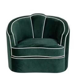 Fauteuil Valescure velours 93 x 94 cm H 81 cm