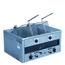 Friteuse double électrique 220 V 14 L