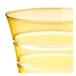 Gobelet pivoine ambre Ø 8,5 cm H 11 cm 28 cl