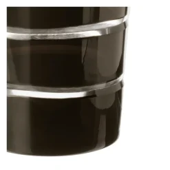 Gobelet pivoine noir Ø 8,5 cm H 11 cm 28 cl