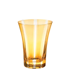 Gobelet tulipe ambre Ø 8,5 cm H 11 cm 28 cl