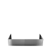 Lot de 2 cache réchauds inox brossé 40 x 40 x 17 cm