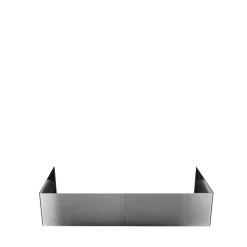 Lot de 2 cache réchauds inox brossé 40 x 40 x 17 cm