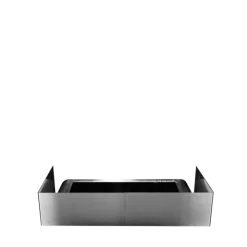 Lot de 2 cache réchauds inox brossé 40 x 40 x 17 cm