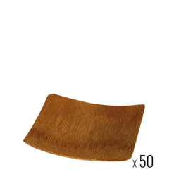 Lot de 50 carrés bambou 6 x 6 cm