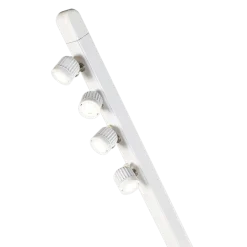Lot de 2 lampadaires multidirectionnels autonomes H 230 cm 24h