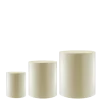 Lot de 3 réhausses cylindre Strass argent