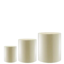 Lot de 3 réhausses cylindre Strass argent