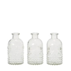 Lot de 3 vases Armoiries H 12 cm