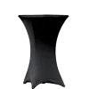 Mange-debout acier rond houssé noir Ø 60 cm H 110 cm