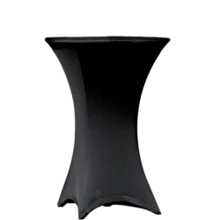 Mange-debout acier rond houssé noir Ø 60 cm H 110 cm