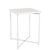 Mange-debout croisé blanc plateau blanc 65 x 65 cm H 90 cm