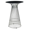 Mange-debout Filo Acier plateau noir Ø 65 cm H 104 cm