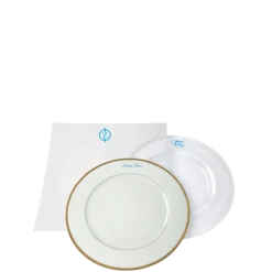 Marquage sur assiette - bleu