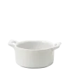 Mini cocotte porcelaine blanche Ø 7,2 cm H 3,5 cm 8 cl