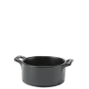 Mini cocotte porcelaine noire Ø 7,2 cm H 3,5 cm 8 cl