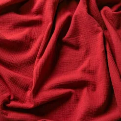 ML Gaze coton rouge larg 130 cm