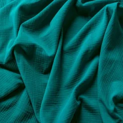 ML Gaze coton vert larg 130 cm