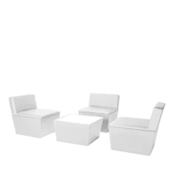 Module central Cône blanc 75 x 75 cm H 75 cm
