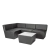 Module central Cône noir 75 x 75 cm H 75 cm