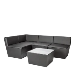 Module central Cône noir 75 x 75 cm H 75 cm
