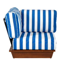 Module d'angle Lounge Beach Club Blue 76 x 76 cm H 70 cm